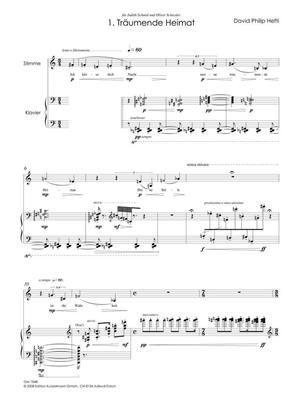 David Philip Hefti: Rosenblätter, Liederzyklus: Chant et Piano