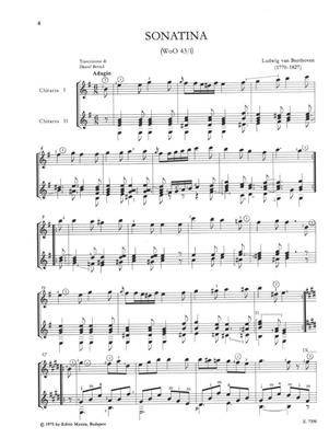Ludwig van Beethoven: Sonatine und Adagio: Duo pour Guitares