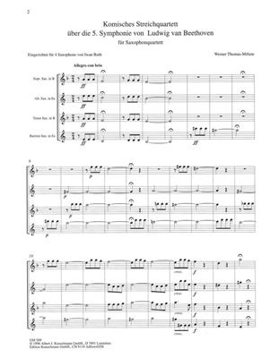 Ludwig van Beethoven: Komisches Streichquartett Über Die 5. Sinfonie: Saxophones (Ensemble)