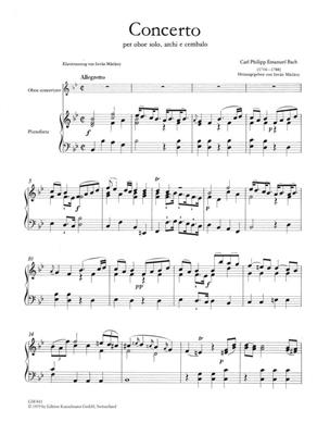 Johann Sebastian Bach: Concert Bes (C.Ph.E): Hautbois et Accomp.