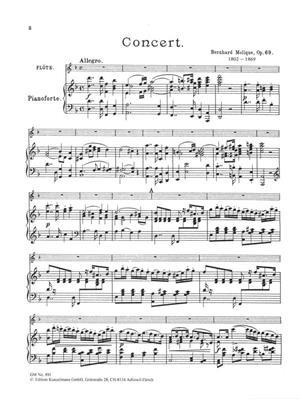 Bernhard Molique: Konzert Für Flöte: Flûte Traversière et Accomp.