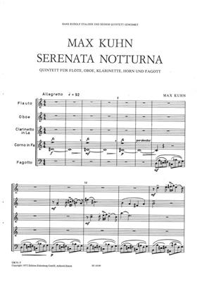 Max Kuhn: Serenata Notturna: Quintette à Vent