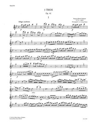 François-René Gebauer: 3 Trios Für Flöte, Klarinette und Fagott: Bois (Ensemble)