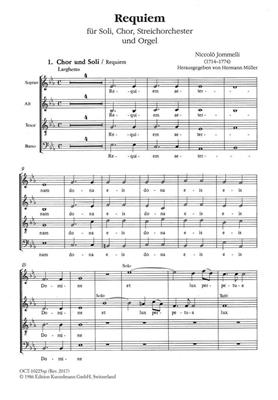 Niccolò Jommelli: Requiem: Chœur Mixte et Ensemble