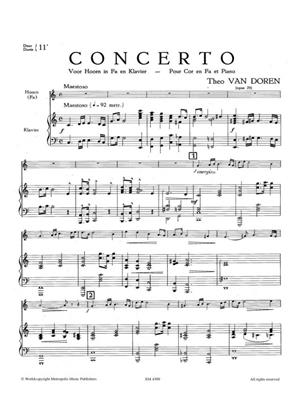 Lode van Dessel: Concerto: Cor Français et Accomp.
