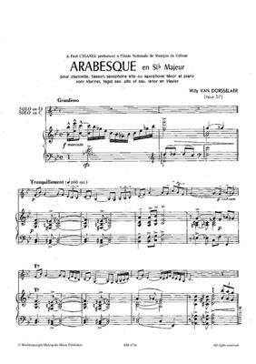 Arabesque: Clarinette et Accomp.