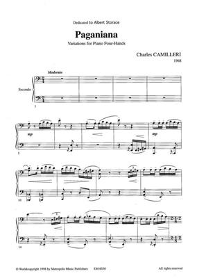 Charles Camilleri: Paganiana: Piano Quatre Mains