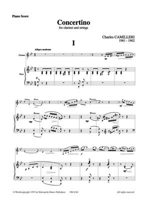 Charles Camilleri: Concertino For Clarinet: Clarinette et Accomp.