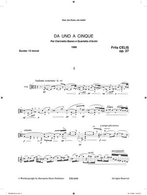 Frits Celis: Da Uno A Cinque, Op.27: Cordes (Ensemble)