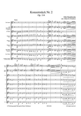 Felix Mendelssohn Bartholdy: Konzertstück Nr. 2: (Arr. Johan De Doncker): Clarinettes (Ensemble)