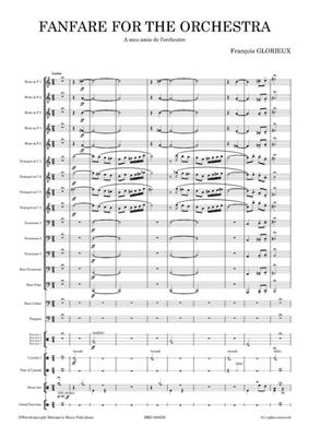 Francois Glorieux: Fanfare for the Orchestra: Ensemble de Cuivres