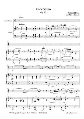 Ferdinand David: Concertino, Op. 12: Clarinette Basse