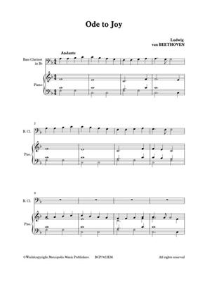 Ludwig van Beethoven: Ode to Joy: (Arr. Christa Steenhuyse-Vandevelde): Clarinette Basse