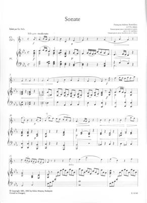 François-Adrien Boieldieu: Sonate pour clarinette en Si bemol ou hautbois et: Clarinette et Accomp.