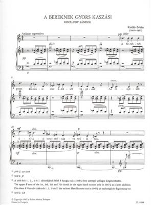 Zoltán Kodály: Himfy-Lied: Chant et Piano