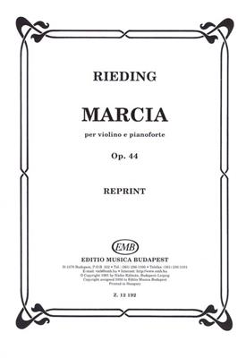 Oscar Rieding: Marcia per violino e pianoforte: Violon et Accomp.