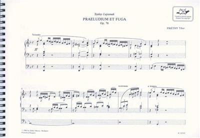 Tibor Pikéthy: Praeludium et Fuga op. 78: Orgue