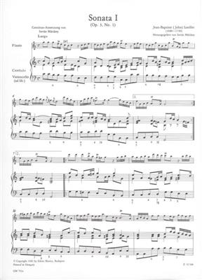 Jean-Baptiste Loeillet: 12 Sonaten Op 3 Nr. 1: Flûte Traversière et Accomp.