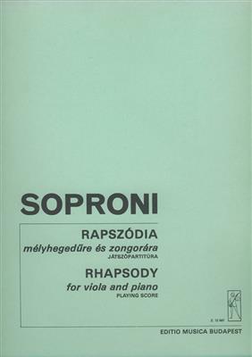 József Soproni: Rhapsodie: Alto et Accomp.