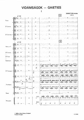 András Sebestyén: Gaieties: Orchestre d'Harmonie