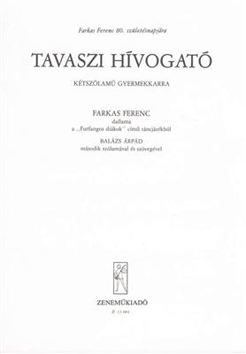 Tavaszi hivogató: Chœur d'Enfants A Capella