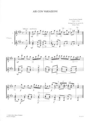 Georg Friedrich Händel: Air con variazioni: Duo pour Guitares