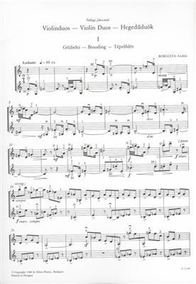 Andras Borgulya: Violinduos: Duos pour Violons
