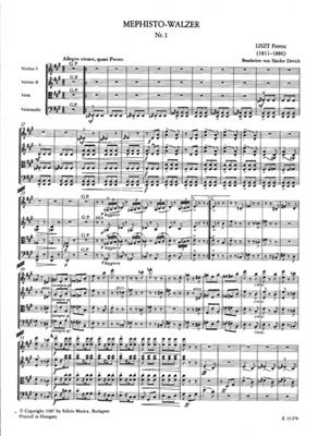 Franz Liszt: Mephisto-Walzer Nr. 1 für Streichquartett: Quatuor à Cordes