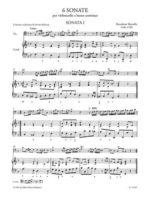 Benedetto Marcello: 6 sonate per violoncello e basso continuo: Violoncelle et Accomp.