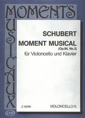 Franz Schubert: Moment musical op. 93, No. 3: Violoncelle et Accomp.