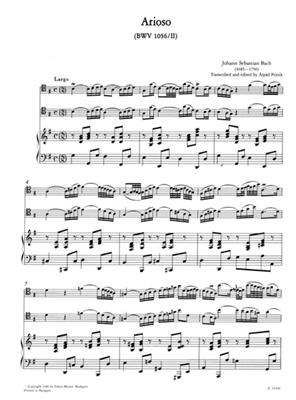 Johann Sebastian Bach: Arioso: Violoncelle et Accomp.