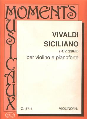 Antonio Vivaldi: Siciliano RV 256-II: Violon et Accomp.