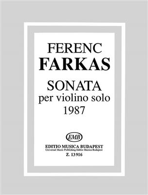 Ferenc Farkas: Sonate: Solo pour Violons