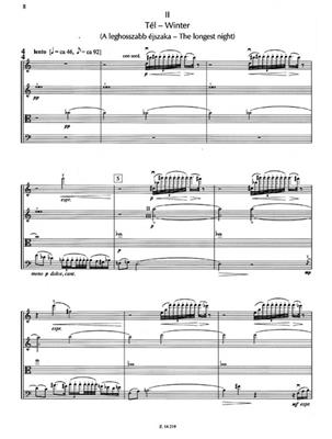 Attila Bozay: Quartetto per archi No. 3 op. 40: Quatuor à Cordes