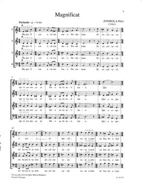 Peter Zombola: Magnificat: Chœur Mixte A Cappella