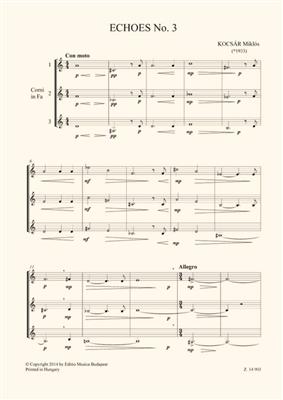 Miklós Kocsár: Echoes No. 3: Cor d'Harmonie (Ensemble)
