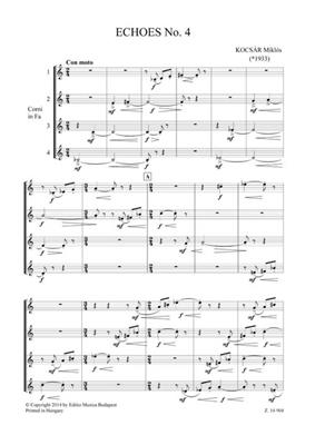 Miklós Kocsár: Echoes No. 4: Cor d'Harmonie (Ensemble)