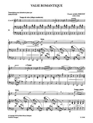 Claude Debussy: Valse romantique: Clarinette et Accomp.