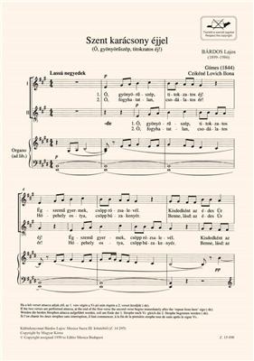 Lajos Bárdos: Szent karácsony éjjel: Voix Hautes et Piano/Orgue