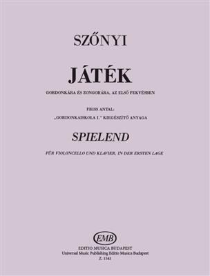 Erzsebet Szonyi: Jatek - Spielend: Violoncelle et Accomp.