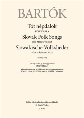 Béla Bartók: Slovak Folk Songs: Voix Basses et Accomp.