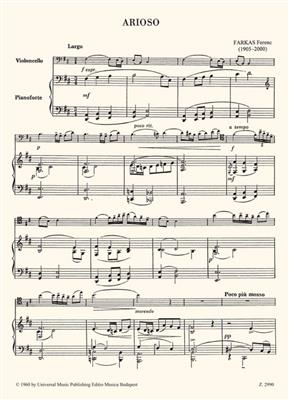 Ferenc Farkas: Arioso für Violoncello (Viola) und Klavier: Violoncelle et Accomp.