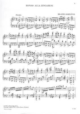 Johannes Brahms: Rondo alla zingarese: Solo de Piano
