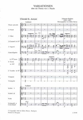 Johannes Brahms: Variationen über ein Thema von J. Haydn op. 56a: Orchestre Symphonique
