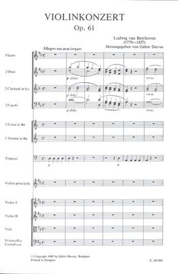 Ludwig van Beethoven: Violinkonzert D-Dur op. 61: Orchestre et Solo