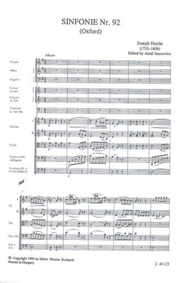 Franz Joseph Haydn: Sinfonie Nr 92 (G-Dur) Oxford: Orchestre Symphonique