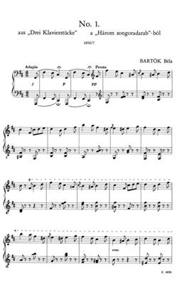 Béla Bartók: Der junge Bartók: Solo de Piano