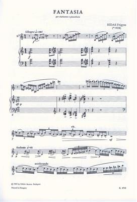 Frigyes Hidas: Fantasia: Clarinette et Accomp.