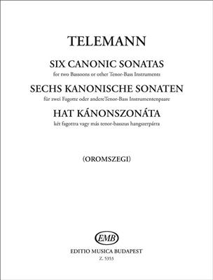 Georg Philipp Telemann: Sechs Kanonische Sonaten: Duo pour Bassons