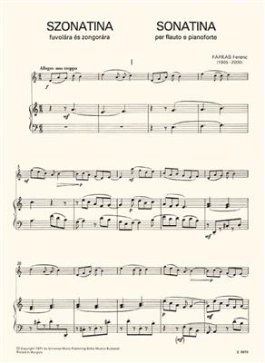 Ferenc Farkas: Sonatine: Flûte Traversière et Accomp.